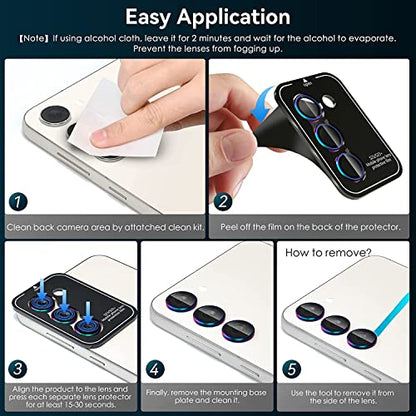 Zeking 2 Set for Samsung Galaxy A16 5G Camera Lens Protector - color: Color