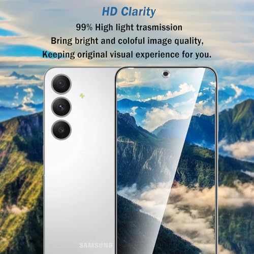 2 Pack Compatible with Samsung Galaxy S25 FE Screen Protector,with Alignment Frame,9H Tempered Glass Film,HD Clear Scratch Resistant,Bubble-Free for Samsung Galaxy S25 FE Screen Protector. - color: Samsung Galaxy S25 FE