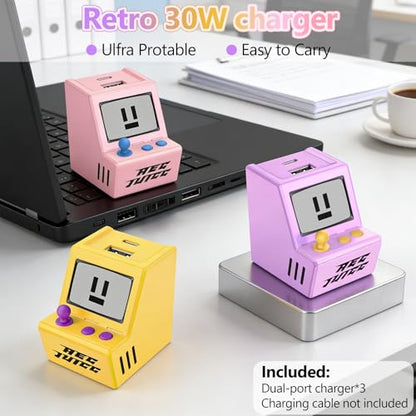 USB C Wall Charger Dual USB A Charger Block Set with Foldable Plug 3Pack - color: 3 Pack