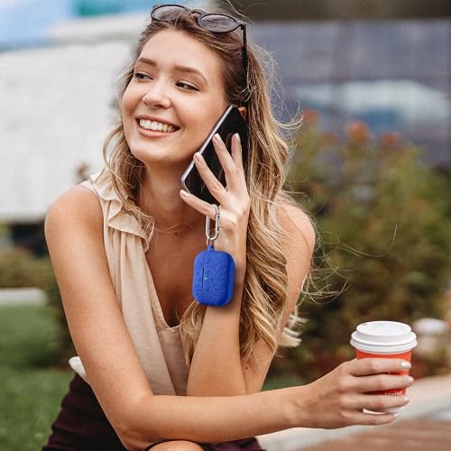 Lerobo for AirPods Pro 3 Case, Flower Engraved Soft Silicone Cover - color: A-Glaze Blue, size: AirPods Pro 3