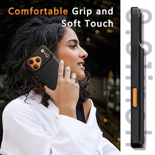 BOPPS Battery Case for iPhone 17 Pro Max 【Support Carplay 】 Powerful 8500mAh Portable Charger Case 360°Protection Rechargeable Extended Charging case for iPhone 17 Pro Max 6.9inch，Black