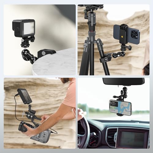 SMALLRIG Camera Mount Kit, Ball Head Magic Arm with Clamp, 2-Pong Mount - style: Clamp Kit