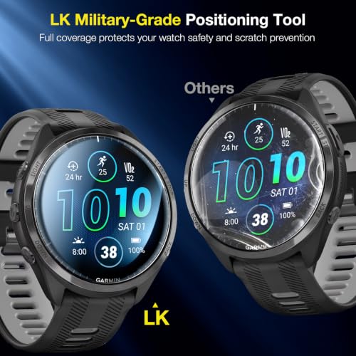 LK 6 Pack for Garmin forerunner 965 Screen Protector, Self-Healing TPU - size: 47mm
