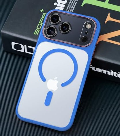 Magnetic for iPhone 17 Pro Max Case with Integrated Camera Protection, [Seamless Work with Magsafe] [Military Grade Shockproof] [Covered Camera Control Button] for iPhone 17 Pro Max 6.9'', Ultramarine - color: Ultramarine