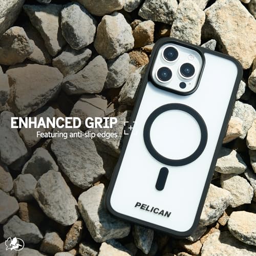 Pelican Ranger iPhone 16 Pro Max Case - MagSafe Phone Case - Frosted Clear | Rugged Magnetic Phone Case w/12ft Military-Grade Drop Protection - Anti-Scratch, Heavy Duty Phone Cover for iPhone 16 Pro Max - color: Frosted Clear
