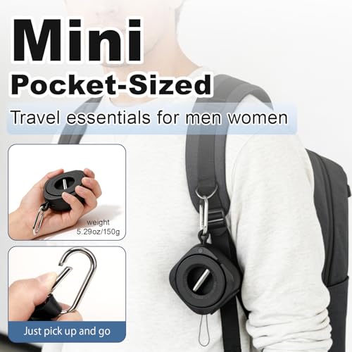 koolehaoda Airplane Phone Holder Travel Essentials Magnetic for MagSafe - color: Black