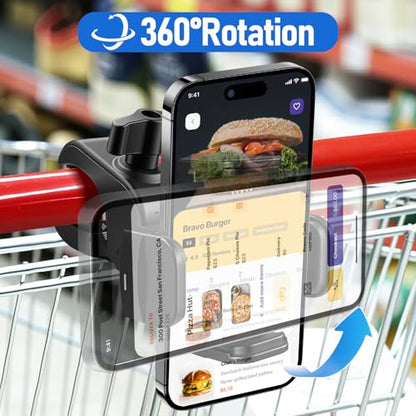 Phone Holder, Spin Bike, Treadmill, Stroller, Shopping Cart