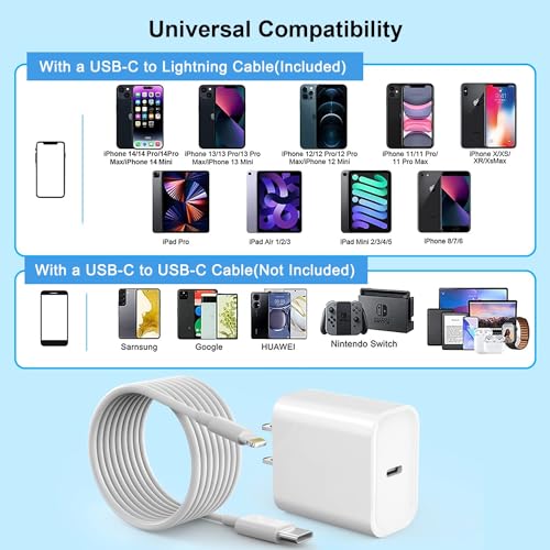 Extra Long 10FT Apple Fast Charger,Fast iPhone Charger Travel Plug Adapter - size: 10Feet