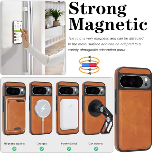 for Google Pixel 10 / 10Pro Wallet Case Compatible with Magsafe, 2 in 1 Leather Flip 3 Card Holder Magnetic Detachable Cover Q1 (Gray, Google Pixel 10 / 10Pro) - color: Gray, size: Google Pixel 10 / 10Pro