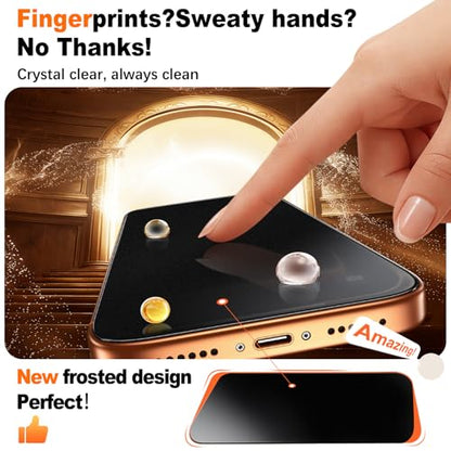 UniqueMe for iPhone 17 Pro Max Matte Privacy Screen Protector - 6.9 inch