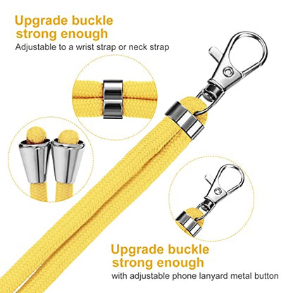 Weewooday 4 Pcs Phone Lanyard Crossbody Phone Strap Universal Cellphone Neck Lanyard with Patch for Women, Anti Theft(Fresh Color Series) - color: Fresh Color Series