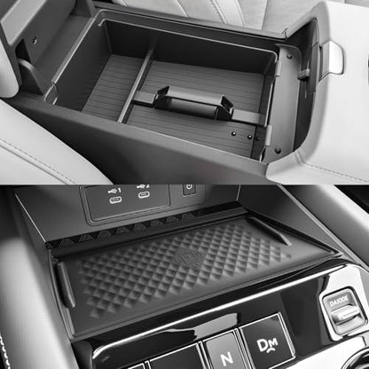 SKTU 2Pack for 2025-2027 Nissan Murano Center Console Organizer Durable - color: 2025-2027 Murano Mat&Center Console Organizer