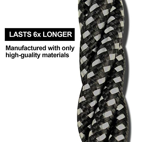 cugunu USB to Lightning Cable, 5 Pack Fast iPhone Charger Cord (BlackGray) - color: Black Gray, style: USB-A to L