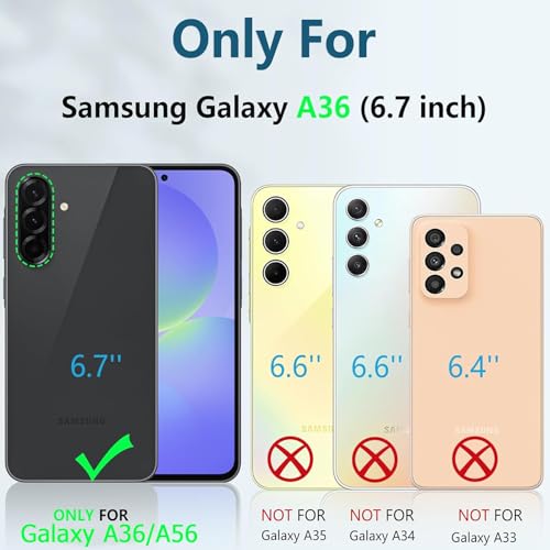 Battery Case for Pixel A36/A56/A37, Upgraded 10000mAh Slim Rechargeable Portable Extended Battery Pack Supported Qi Wireless Charging Case Compatible with A36/A56/A37(6.7 inch) Charging Case-Black - size: Galaxy A36/A37/A56