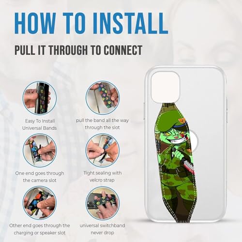 Switchbands Universal Phone Grip Strap | Phone Loop for Almost All phones | Reversible Phone Straps As Cell Phone Finger Holder | Elastic phone Grip As Phone Wrist Strap- Prism Dream