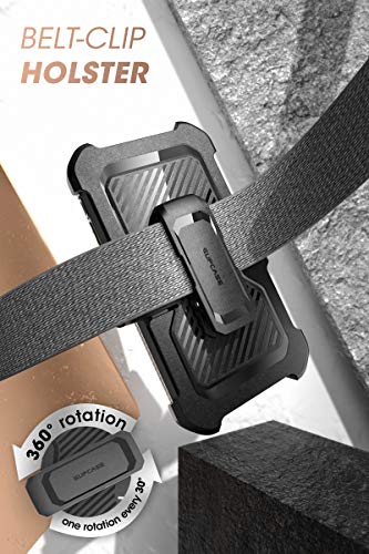 SUPCASE for iPhone 14 Case with Stand & Belt-Clip (Unicorn Beetle Pro), [Built-in Screen Protector] [Military-Grade Drop Protection] Heavy Duty Rugged Phone Case for iPhone 14 / iPhone 13, Blue | Built-in Kickstand, 360° Rotating Belt Clip, Full-Body Rugg