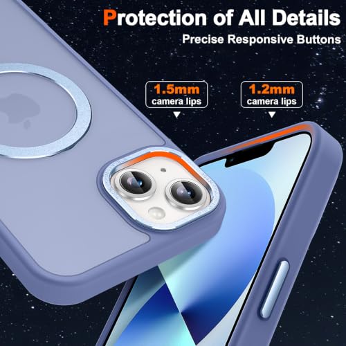 Magnetic for iPhone 14 Case with Ring Stand, Sierra Blue - color: Sierra Blue, size: Iphone 14 6.1 inches
