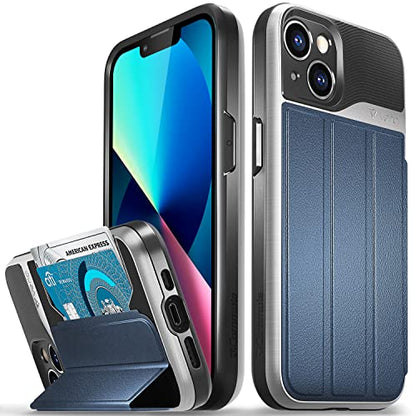 VENA vCommute for iPhone 13 Wallet Case, Blue - color: Blue, size: iPhone 13