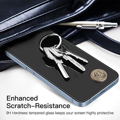 JETech Screen Protector for iPhone 14, 3-Pack | HD Clear, Face ID Compatible, Anti-Scratch Glass - size: iPhone 14