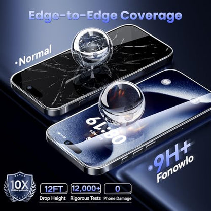 3 Pack Tempered Glass Screen Protector for iPhone 17 Pro 6.3 Inch, 9H Hardness HD Original Touch Sensitivity with Auto Alignment kit, Bubble Free, Case Friendly - color: 17pro-HD