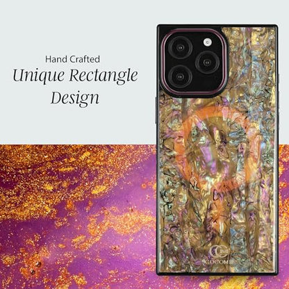 COCOMII Rectangle for iPhone 14 Pro Max Case, Eclipse Abalone Shell | Compatible with MagSafe Wireless Charging, Shockproof 10ft Drop Protection, Camera & Screen Protection, Premium Glossy Finish - color: Eclipse Abalone Shell, size: iPhone 14 Pro Max (6.
