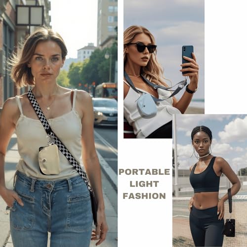 S&loyoe Clip and Go Strap for Phone with Wallet Crossbody Phone Lanyard Adjustable Strap with Detachable Wristlet Wallets
