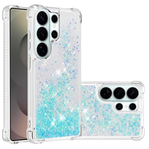 for Samsung Galaxy S26 Ultra Case Glitter Liquid Star Blue YB | Phone Case for Girls Women,Cute Bling Sparkly,Floating Quicksand,Soft TPU Clear,Shockproof Protective,Bumper Durable - color: Blue, size: Samsung Galaxy S26 Ultra