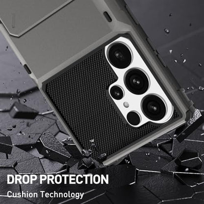 Wallet Case for Samsung Galaxy S26 Ultra 6.9 In, Credit Card Holder - color: Gray, size: Samsung Galaxy S26 Ultra