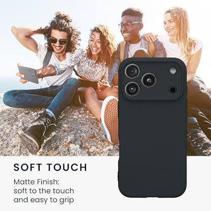 kwmobile Case Compatible with Apple iPhone 17 Pro Case - Protective Slim TPU Phone Cover - Soft Matte Finish - Blueberry - color: blueberry, size: iPhone 17 Pro