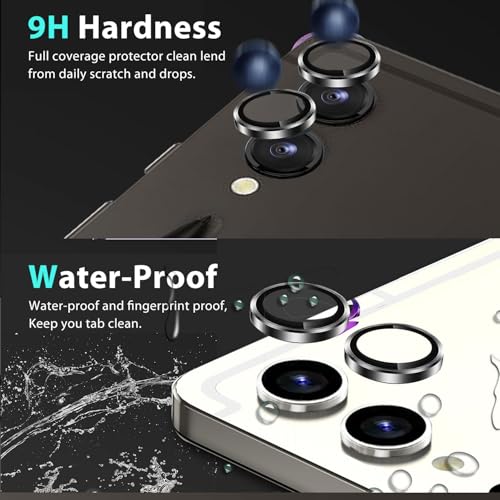 Zeking 2 Set for Samsung Galaxy Tab S10 Plus Camera Lens Protector - color: Black