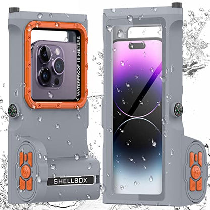 AICase Universal Diving Case Photography Shell for iPhone 15 Pro Max 14 Pro Max/13 Pro Max/12 Pro Max/11/XS/XR,15m Underwater Protective Case for Samsung S23 Ultra/S22 Ultra up to 6.9" - color: Universal Waterproof Case Photography