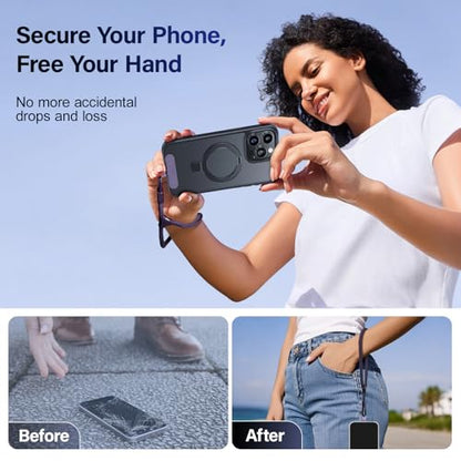 Dadanism Phone Wrist Strap, Universal Adjustable Hand Wrist Strap Lanyard - color: Purple, style: Short