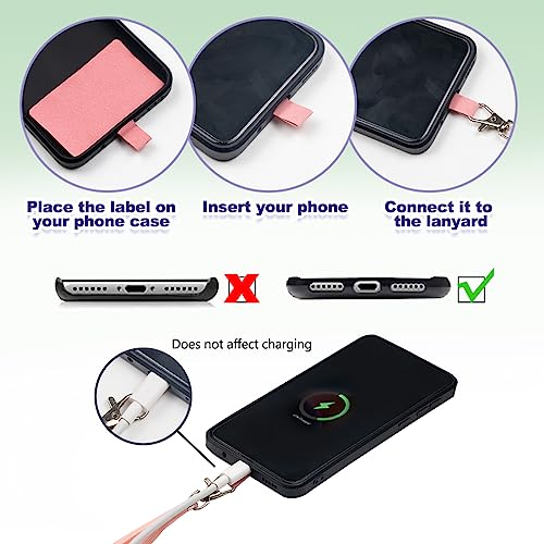 ELANE 8 Pieces Cell Phone Holder Around Neck,Adjustable Crossbody Phone Strap,Cell Phone Lanyard Crossbody Phone Lanyard - color: Colorful