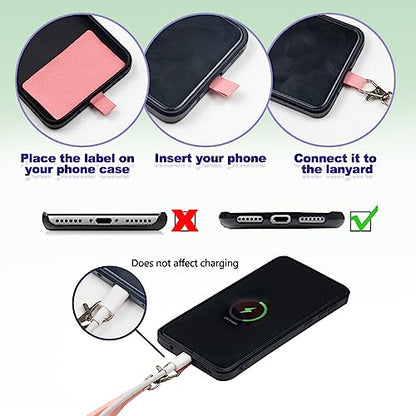 ELANE 8 Pieces Cell Phone Holder Around Neck,Adjustable Crossbody Phone Strap,Cell Phone Lanyard Crossbody Phone Lanyard - color: Colorful