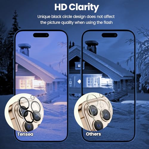 Tensea 3Pcs for iPhone 16 Pro / 16 Pro Max Camera Lens Protector - size: for iPhone 16 Pro/16 Pro Max