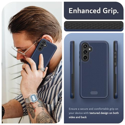 TUDIA MergeGrip Magsafe Compatible Phone Case for Samsung Galaxy S23 FE 2023 - Dual Layer, Shockproof, Military Grade, Non-Slip, Heavy Duty Protective Phone Case with Wireless Charging - Indigo Blue - color: Indigo Blue, size: Magnetic Galaxy S23 FE