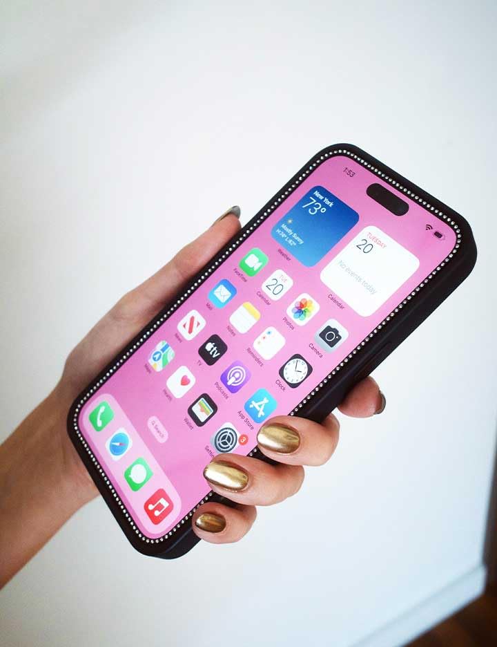 Wildflower Cases - Mini Bling Screen Protector | Drop Shield Diamond Sparkle Tempered Glass, Easy to Apply, Scratch Resistant, Women Owned Small Business | Compatible with Apple iPhone 16 Pro - color: Mini Bling, size: 16 Pro