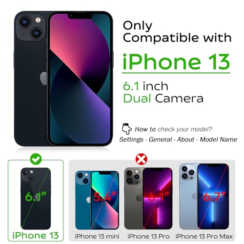 Varikke for iPhone 13 Case Wallet Strong Magnetic Detachable, Light Purple - color: (Standard) Light Purple, size: iPhone 13 6.1"