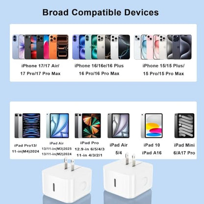 USB C Charger Block,[2 Pack] Foldable 40W USBC Dynamic Adapter with 60W Max - color: White-1Port