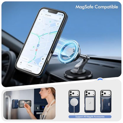 Antsturdy Compatible with MagSafe iPhone 17 Pro Wallet Case,Blue | 2 in 1 Detachable Magnetic,Credit Card Holder Slots,RFID Blocking,PU Leather,Kickstand,Flip Folio Phone Cover for Men & Women - color: Blue, size: iPhone 17 Pro - 6.3"