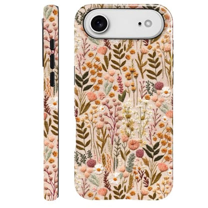 Compatible with iPhone 17 Air,Anti-Scratch Glossy Case Cover,Boho Romantic Embroidery Flower - color: Boho Romantic Embroidery Flower, size: IPhone 17 Air
