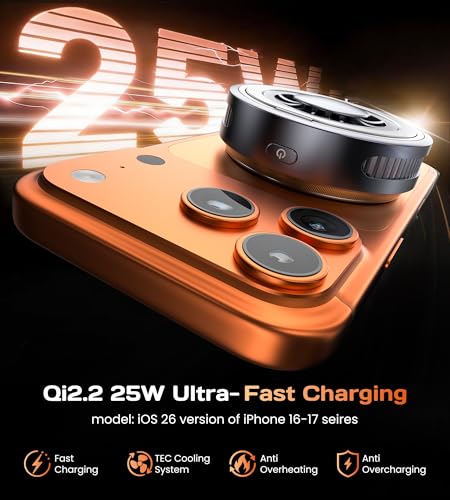 Qi2.2 25W MagSafe Charger Magnetic Wireless Charger with Cooling Pad