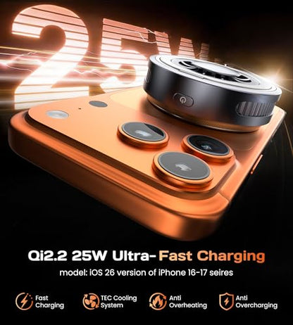 Qi2.2 25W MagSafe Charger Magnetic Wireless Charger with Cooling Pad
