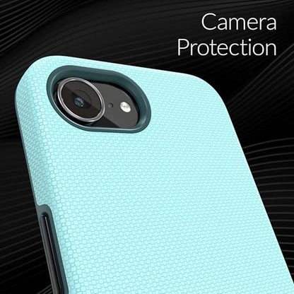 Crave for iPhone 17e Case and iPhone 16e Case, Shockproof Protection Dual Layer Case for iPhone 17e, iPhone 16e (6.1 inch) - Aqua - color: Aqua