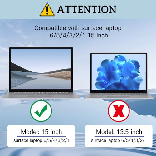 ZOEAGG Removable Privacy Screen for Surface Laptop 15 Inch 6/5/4/3/2/1 - size: Surface Laptop 6/5/4/3/2/1 (15 inch)