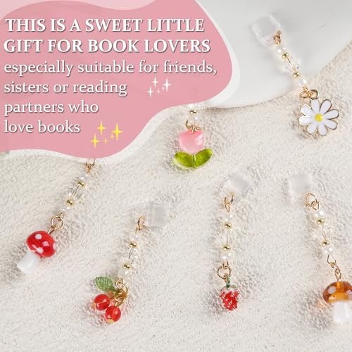 Type C Dust Plug Charm for Kindle - 6Pcs Dust Plug Charms Compatible with Kindle Phone, E-Reader Accessories - style: Strawberry cherry