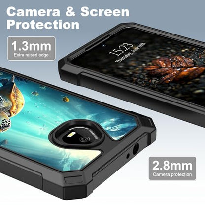 for Schok Volt Sv67q Sv67332 Case with Screen Protector, Military Grade Drop Protection, Dual Layer Hybrid Shockproof Protection TPU Phone Case for Schok Volt Sv67q, Sea Turtle - color: Sea Turtle