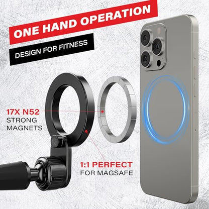 ICARMOUNT Flexible Gym Phone Holder for Peloton Treadmill Spin Bike