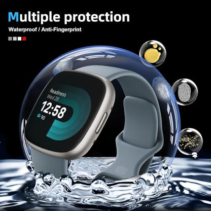 3 Pack for Fitbit Versa 4/ Versa 3 Screen Protector, Non-Tempered Glass Flexible Protection, HD Clear Protective Film - size: for Fitbit Versa 4/ Versa 3