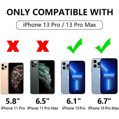 3PCS Rear Back Camera Lens Protector Tempered Glass for iPhone 13 Pro/13 Pro Max - HD Clear Full Coverage Guard - color: for iPhone 13 pro/13 pro max transparent